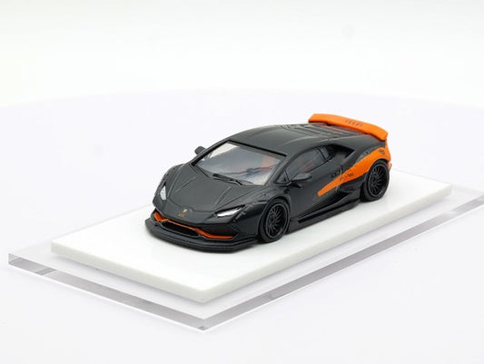 LB610-020 LB PERFORMANCE 1:64 LIBERTY WALK LB-WORKS Huracan Black/Orange