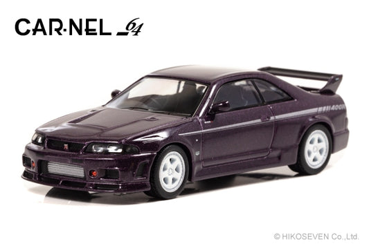 CN640014 CAR-NEL 1:64 NISMO 400R 1995 Purple model cars