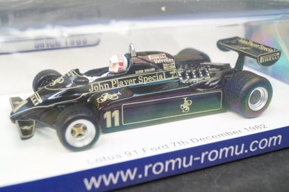 ROMU025 SPARK 1:43 Lotus 91 Ford 7/12 #11 1982 S.Nakajima F1 Test model cars