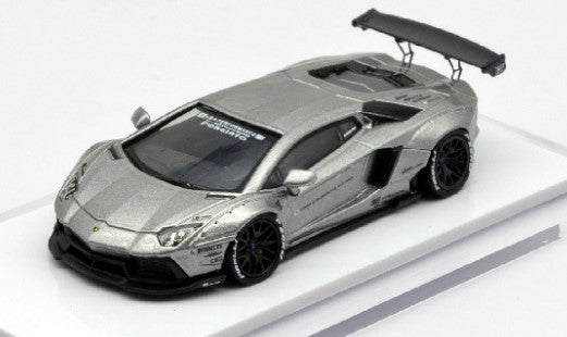 LB700-018 LB PERFORMANCE 1:64 LIBERTY WALK LB Works Aventador LP700 Silver