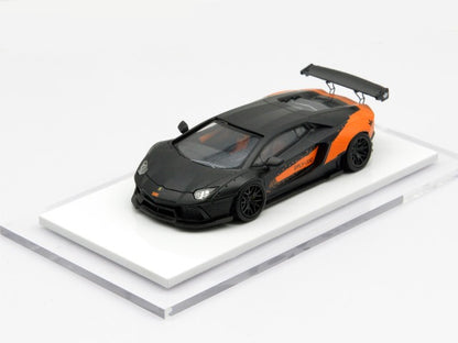 LB700-022 LB PERFORMANCE 1:64 LIBERTY WALK LB Works Aventador LP700 Black/Orange