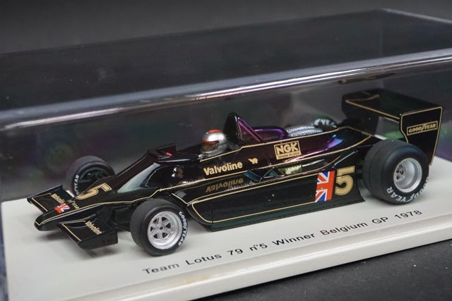 1:43 SPARK S1848 Team Lotus 79 Belgian GP winner 1978 #5 M.Andretti