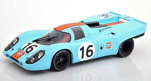 CMR146-16 CMR 1:18 Porsche 917K Gulf 1971 Winner 1000km Zeltweg Rodriguez/Attwood