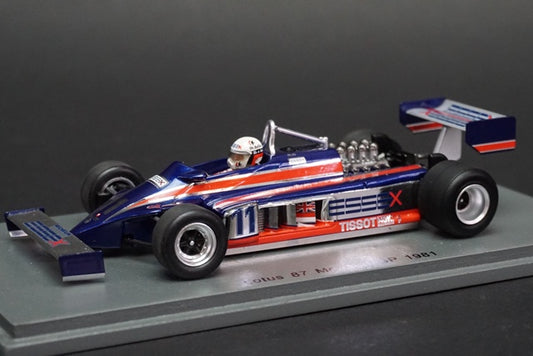 1:43 SPARK S5350 Lotus 87 Monaco GP 1981 #11 model car