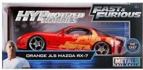 26014 JadaToys 1:24 Mazda Orange Juliu's RX-7 FAST&FURIOUS