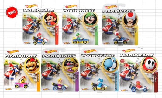 GBG25-986H Hot Wheels Mario Cart Assorted 8 units