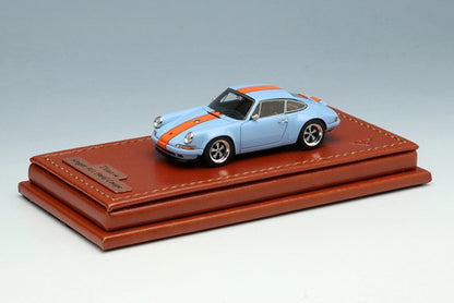 TM001F MakeUp Titan64 1:64 TM001E-H Singer 911 964 Coupe Gulf Blue / Orange Stripe