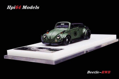 HPI64 1:64 VW Volks Wagen Beetle RWB Beetle Cabriolet Green model car