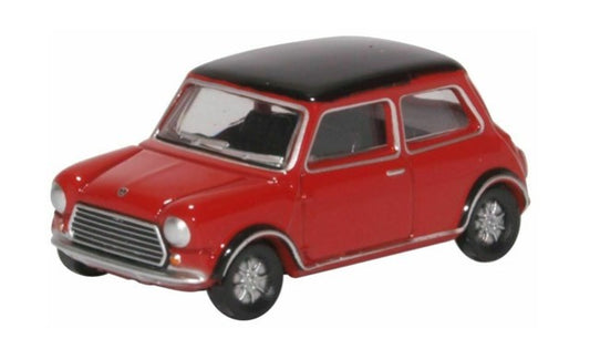 OX76MCS003 OXFORD 1:76 Restock Mini Cooper MkII Tartan Red/Black