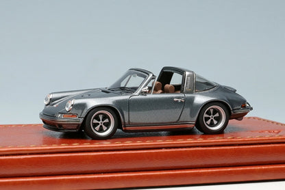 TM002B MakeUp Titan64 1:64 Singer 911 (964) Targa Gun Metallic model car