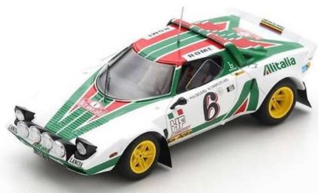 S9083 SPARK 1:43 Lancia Stratos HF #6 2nd Rally Monte Carlo 1976 Bjorn Waldegard-Hans Thorszelius