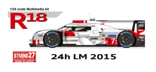 FD24013 1:24 Studio27 Audi R18 e-tron quattro LM 2015 Multimedia Kit