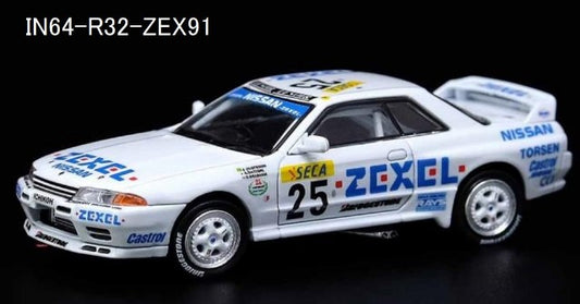 IN64-R32-ZEX91 INNO MODELS 1:64 Nissan Skyline GT-R R32 #25 ZEXEL 24h Spa 1991 Win