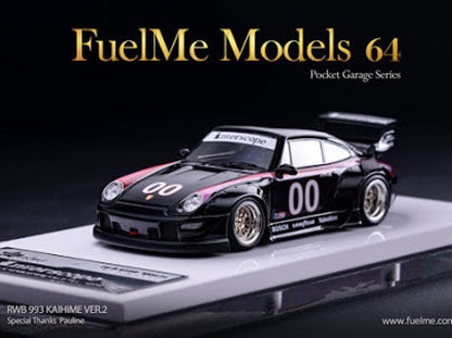 FM64002-RWB993-15B Fuelme Models 1:64 Porsche RWB 993 Kaihime Ver.2 Whale Wing