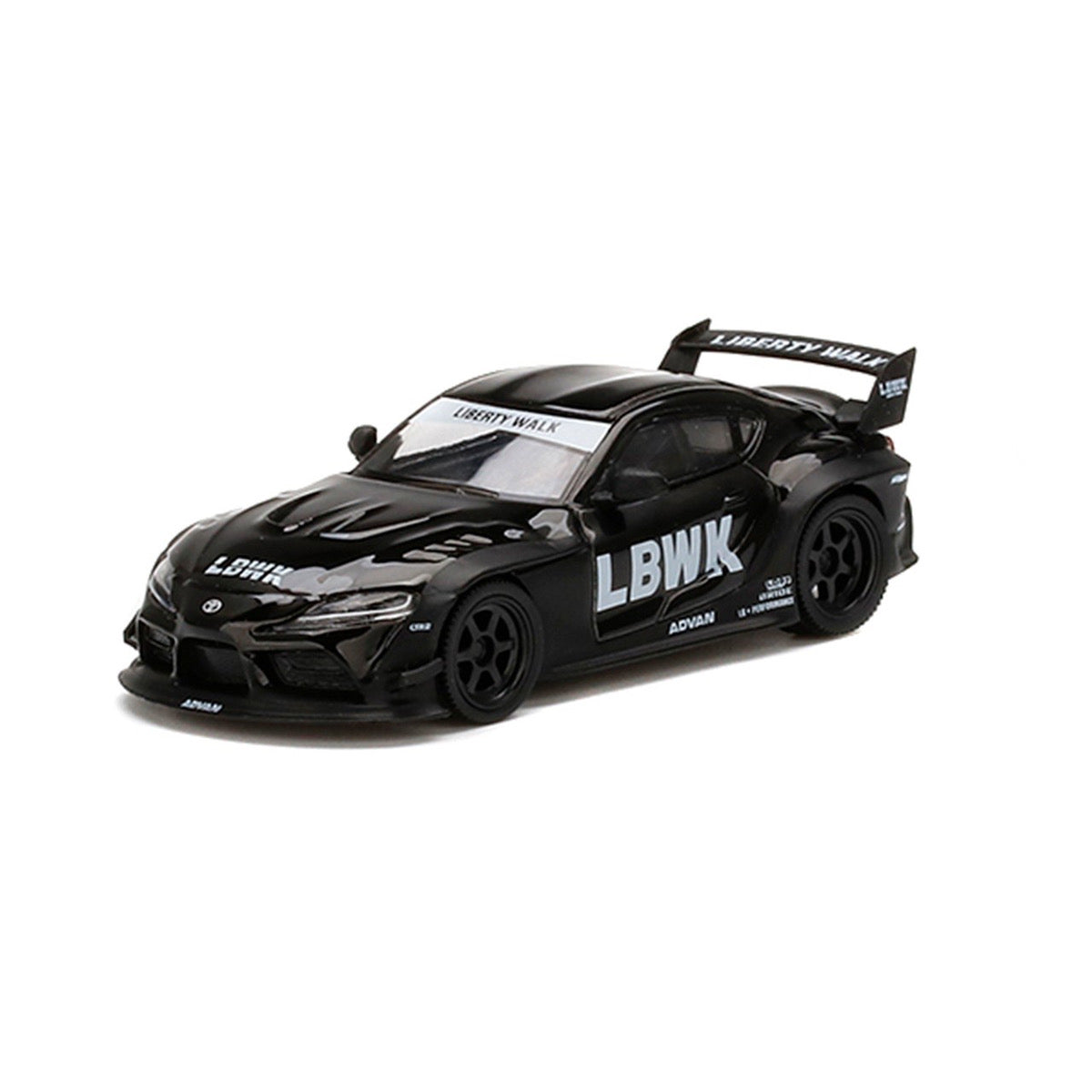 MC102-BK MINI-GT LBWK Limited 1:64 LB WORKS Toyota GR Supra Black RHD Blister