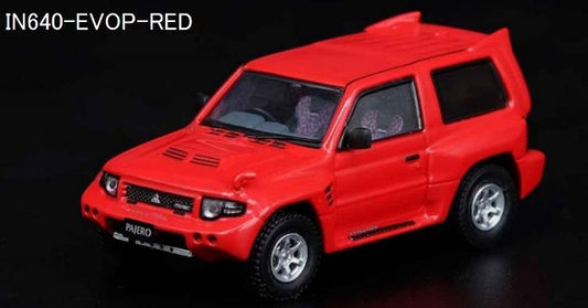 IN64-EVOP-RED INNO MODELS 1:64 Mitsubishi Pajero Evolution Red