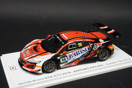 1:43 SPARK SJ094 Honda Acura NSX GT3 2019 ARROWS RACING Suzuka 10h 2019 #98