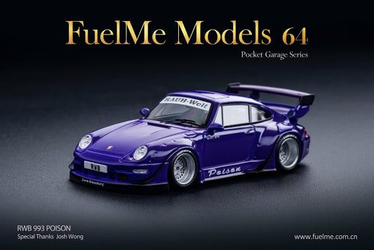 FM64002-RWB993-21 Fuelme Models 1:64 Porsche RWB 993 Poison model car