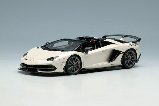 EM515A MakeUp EIDOLON 1:43 Lamborghini Aventador SVJ Roadster 2019 Nireo wheel Matt Pearl White