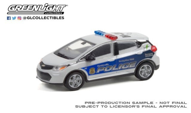 30264 GreenLight 1:64 Chevrolet Hot Pursuit 2017 Bolt Hyattsville City Maryland Police Department