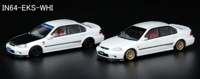 IN64-EKS-WHI INNO MODELS 1:64 Civic FERIO Vi-RS JDM MOD Replacement Decals