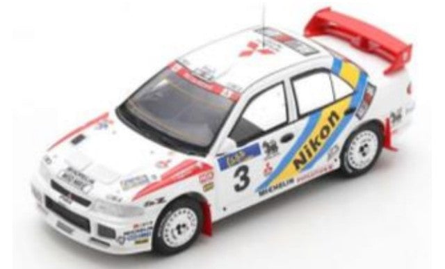 S6520 SPARK 1:43 Mitsubishi Lancer Evolution III #3 Rally Hong Kong Beijing 1995 Ari Vatanen Fabrizia Pons