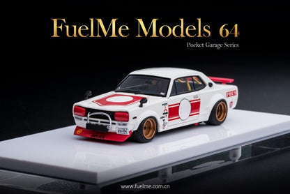 FM64006PG-02 Fuelme Models 1:64 Nissan Hakosuka KPGC10 CHARASUKA WORKS Racing Ver.