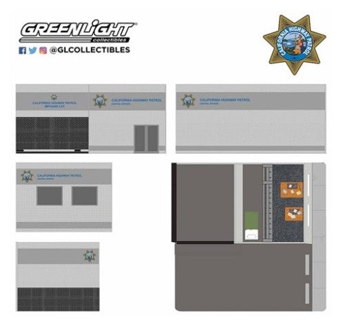 57053 GreenLight 1:64 Mechanic's Corner Series 5 - Hot Pursuit Central Command - California Highway Patrol