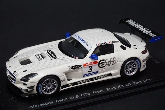 1:43 SPARK SF021 Mercedes Benz SLS GT3 Team Graff #3 GT Tour 2011 model car