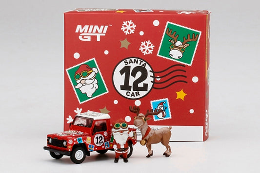 MGT00320-R TSM MINI-GT 1:64 Land Rover Defender 90 PICKUP 2021 Christmas Edition RHD