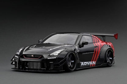 IG2556 ignition model 1:43 Nissan LB-WORKS GT-R R35 type 2 ADVAN Black/Red