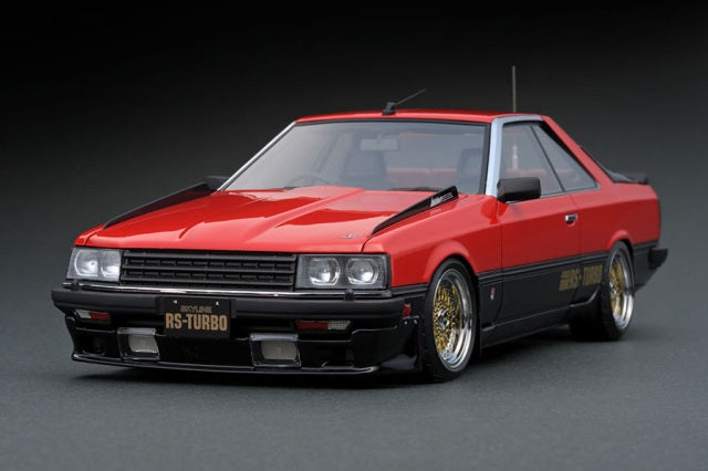 IG2348 ignition model 1:18 Nissan Skyline 2000 RS-Turbo R30 Red/Black