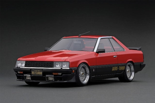 IG2349 ignition model 1:18 Nissan Skyline 2000 RS-Turbo R30 Red/Black