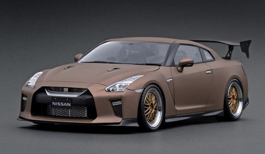 IG1760 ignition model 1:18 Nissan GT-R R35 Premium Edition Matte Brown