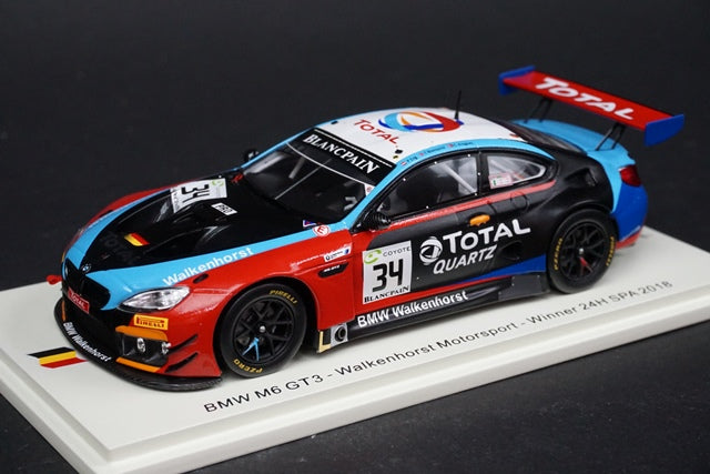 1:43 SPARK SB201 BMW M6 GT3 Walkenhorst Motorsport SPA 24h Winner 2018 #34