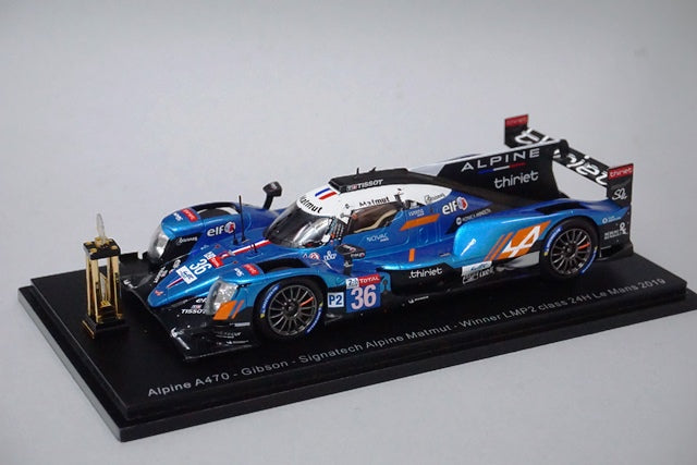 1:43 SPARK S7919S Alpine A470 Gibson #36 Signatech Alpine Matmut Winner LMP2 24H Le Mans 2019 Trophy