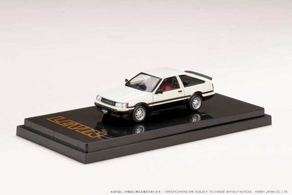 HJ641037AWK Hobby JAPAN 1:64 Toyota Corolla Levin AE86 3door GT APEX White / Black Two Tone