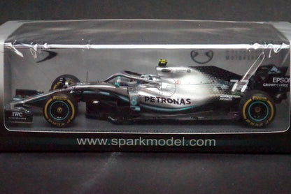 1:43 SPARK S6072 Mercedes AMG Petronas Motorsport F1 Team #77 TBC 2019 W10 EQ Power+