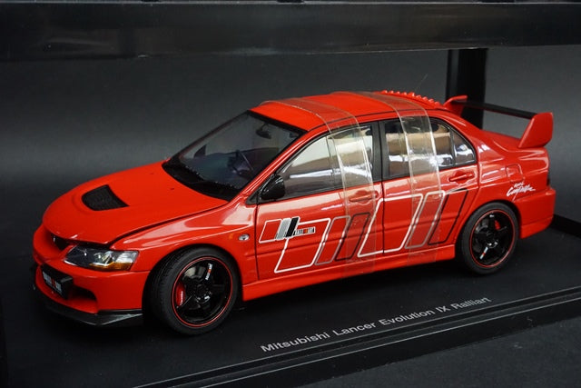 1:18 AUTOart 77196 Mitsubishi Lancer Evolution IX Rallyer Red model car