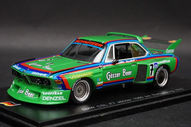 1:43 SPARK SG022 BMW CSL #7 Winner 1000km Nurburgring 1976 D.Quester-A.Krebs