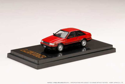 HJ641035ARK Hobby JAPAN 1:64 Toyota Corolla Levin GT APEX 2 Door AE87 Red / Black