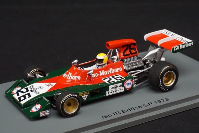 1:43 SPARK S7572 Iso IR #26 British GP 1973 model car