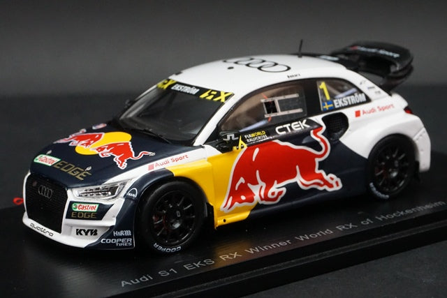 1:43 SPARK S5860 Audi S1 EKS RX #1 winner World RX of Hockenheim 2017 model car