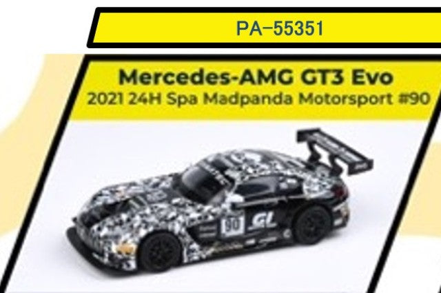 PA-55351 PARA64 1:64 Mercedes AMG GT3 Evo 2021 Spa-Francorchamps #90 "Madpanda Motorsport"