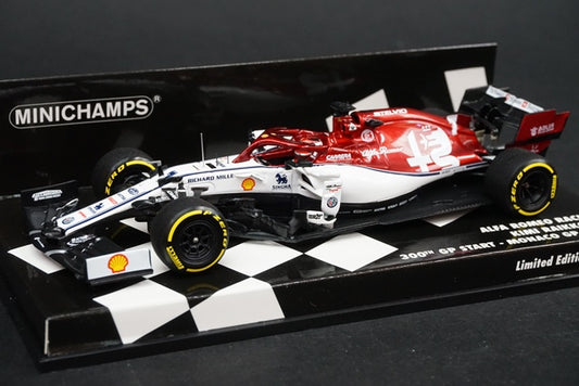 1:43 MINICHAMPS 417190607 Alfa Romeo Racing Monaco GP 2019 #7 K.Raikkonen model car