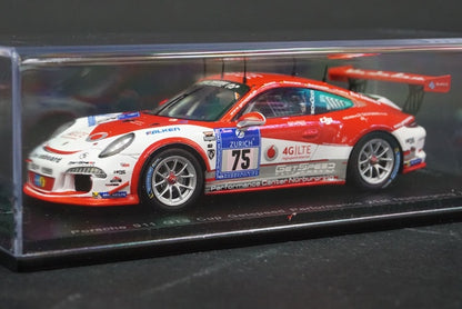 1:43 SPARK SG203 Porsche 911 GT3 Cup Getspeed Performance Nurburgring 2015 #75 model car