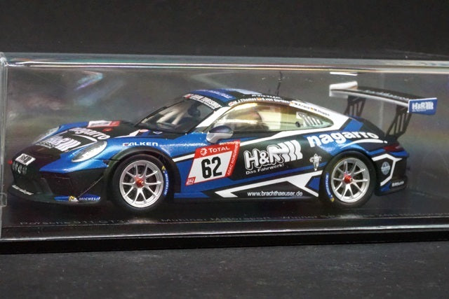 1:43 SPARK SG531 Porsche 911 GT3 Cup Muhlner Motorsport Winner SP 7 class 24h Nurburgring 2019 #62