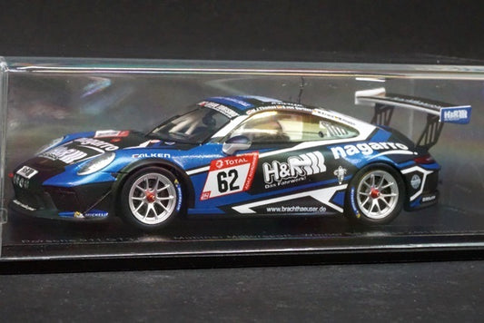 1:43 SPARK SG531 Porsche 911 GT3 Cup Muhlner Motorsport Winner SP 7 class 24h Nurburgring 2019 #62