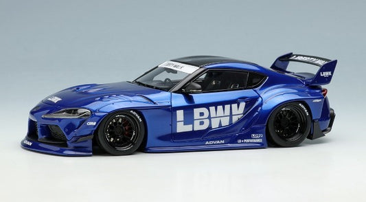 LB017C MakeUp EIDOLON 1:43 Toyota LB WORKS GR Supra LD97 wheel Candy Blue