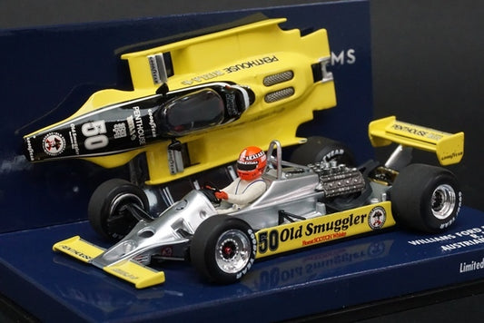 1:43 MINICHAMPS 400800150 Williams Ford FW07 Austrian GP 1980 #50 R.Keegan model car